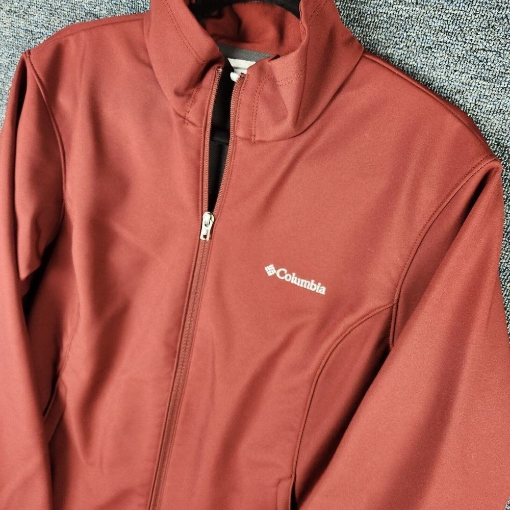 Womens Columbia Kruser Ridge Softshell Jacket Crimson Red - Picture 2 of 6